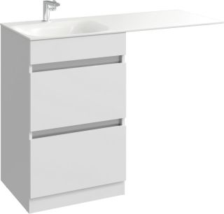 Тумба под раковину Aqwella Forma FOR01052 с двумя ящиками под стиральную машинку 115 см